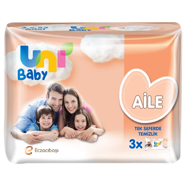 Uni Baby Aile Islak Mendil 3 lü 156 Yaprak