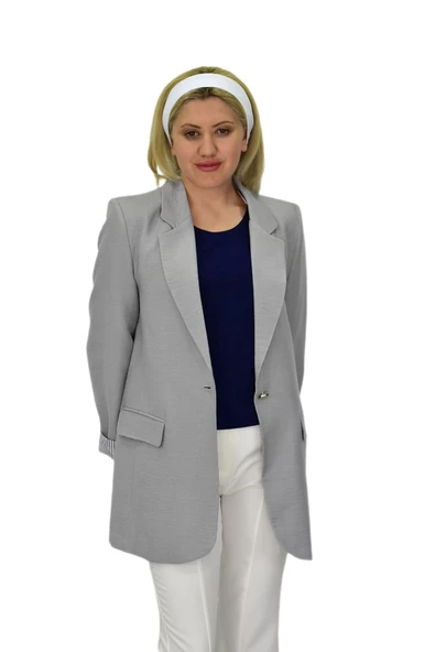 Kadın Ayrobin Tek Dügmeli Ceket BGL-ST03726 - Resim 9