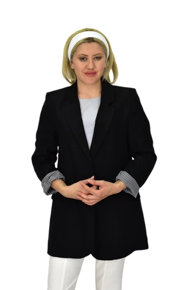 Kadın Ayrobin Tek Dügmeli Ceket BGL-ST03726 - Resim 3