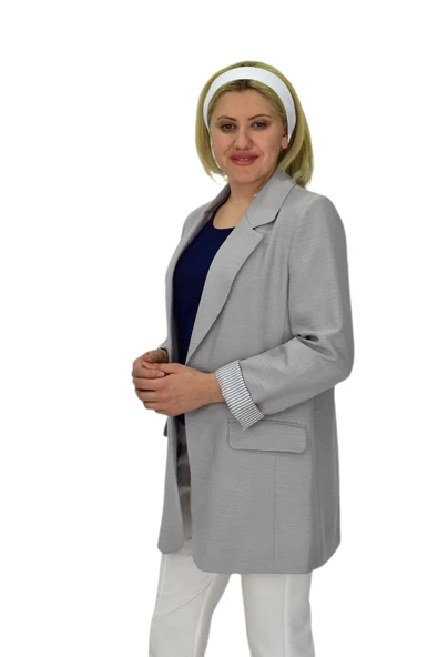 Kadın Ayrobin Tek Dügmeli Ceket BGL-ST03726 - Resim 6