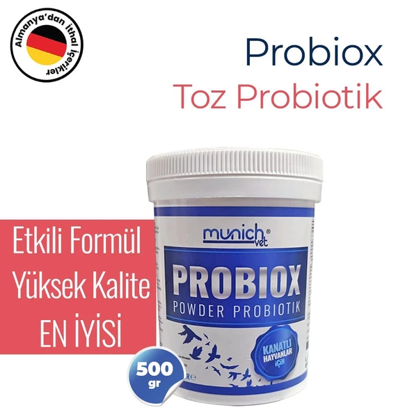 Munich Vet Probiox Kuşlar için Toz Probiyotik 500 gr