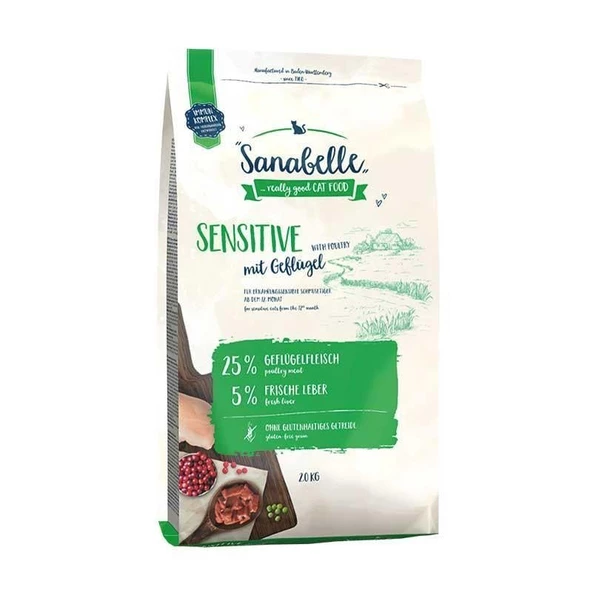 Sanabelle Sensitive With Fresh Poultry Tahılsız Kedi Maması 2kg