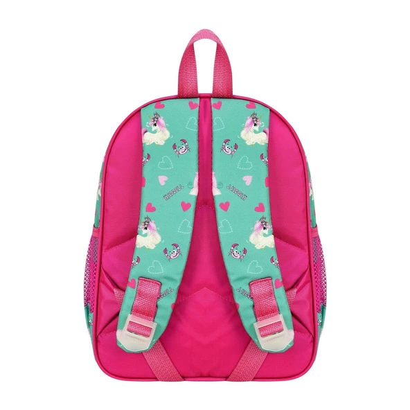 Waddell Pembe Unicorn Desenli Anaokulu Kreş Sırt Çantası 24108 - 5