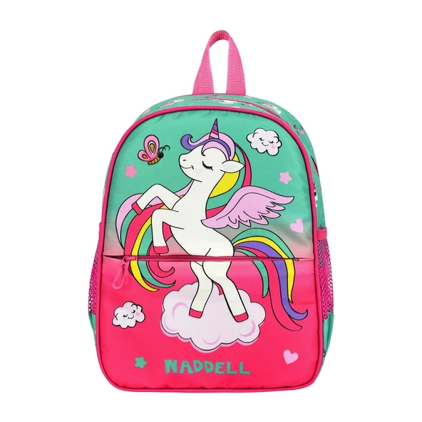 Waddell Pembe Unicorn Desenli Anaokulu Kreş Sırt Çantası 24108 - 3