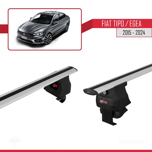 Fiat Egea Tipo 2015 ve Sonrası ile uyumlu ACE-4 Ara Atkı Tavan Barı GRİ - 4