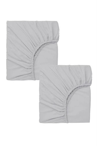 2 Adet 40 x 80 + 10 cm Anne Yanı Lastikli Penye Kumaş Bebek Çarşafı - 9