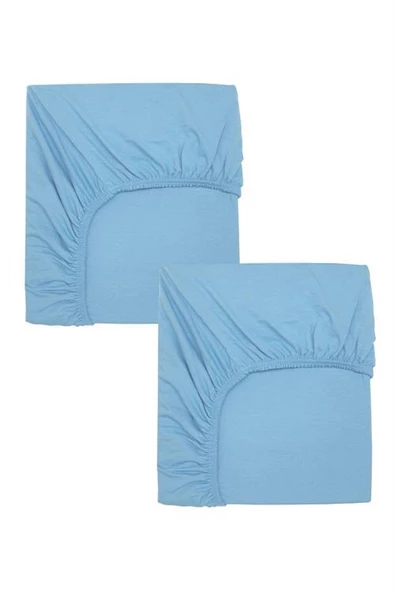 2 Adet 40 x 80 + 10 cm Anne Yanı Lastikli Penye Kumaş Bebek Çarşafı - 5