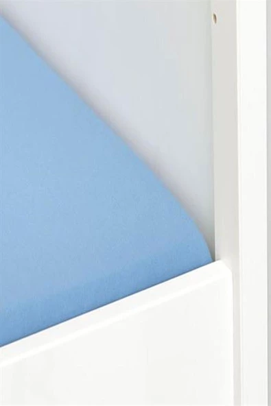 2 Adet 40 x 80 + 10 cm Anne Yanı Lastikli Penye Kumaş Bebek Çarşafı - 8