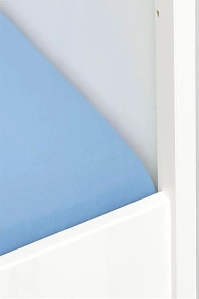 2 Adet 65 x 95 x 10 cm Anne Yanı Lastikli Penye Kumaş Bebek Çarşafı - 8