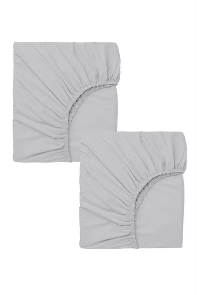 2 Adet 65 x 95 x 10 cm Anne Yanı Lastikli Penye Kumaş Bebek Çarşafı - 9