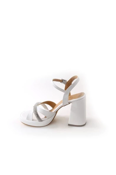 Papuçcity Wzy 02710 10,5 Cm Topuklu Kadın Sandalet Ayakkabı - 8