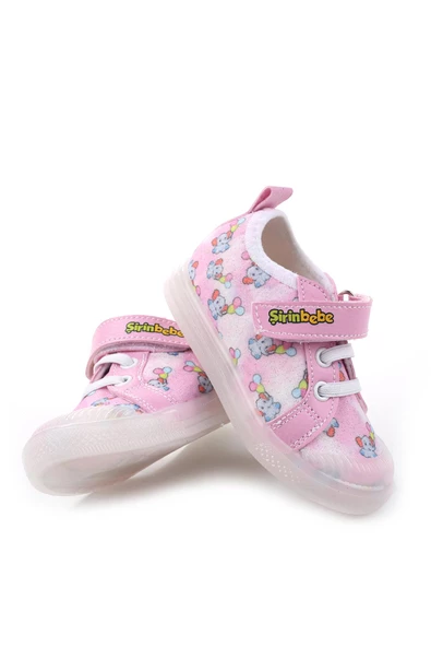 Şirin Bebe 3815 Ortopedik Taban Kız Çocuk Yazlık Keten Ayakkabı - 8