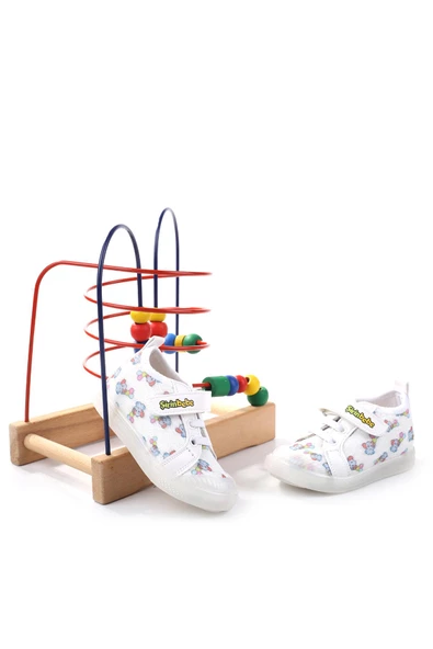 Şirin Bebe 3815 Ortopedik Taban Kız Çocuk Yazlık Keten Ayakkabı - 2