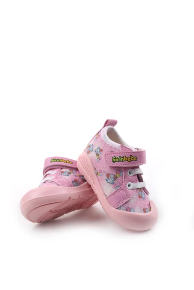 Şirin Bebe 3815 İlk Adım Ortopedik Kız Bebek Yazlık Keten Ayakkabı - 10