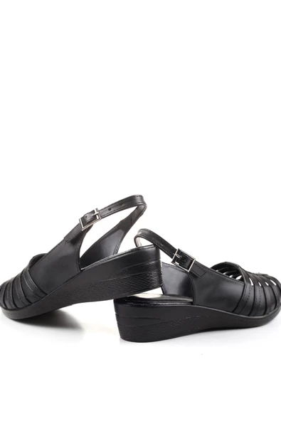 Walkenzo 3785 Ortopedik Büyük Numara Kadın Günlük Sandalet - 4