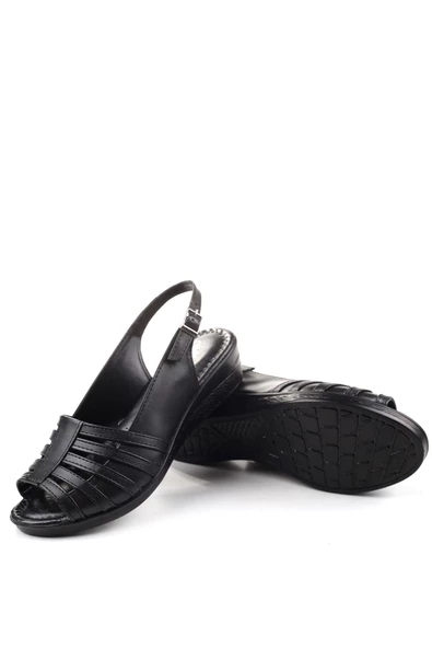 Walkenzo 3785 Ortopedik Büyük Numara Kadın Günlük Sandalet - 5