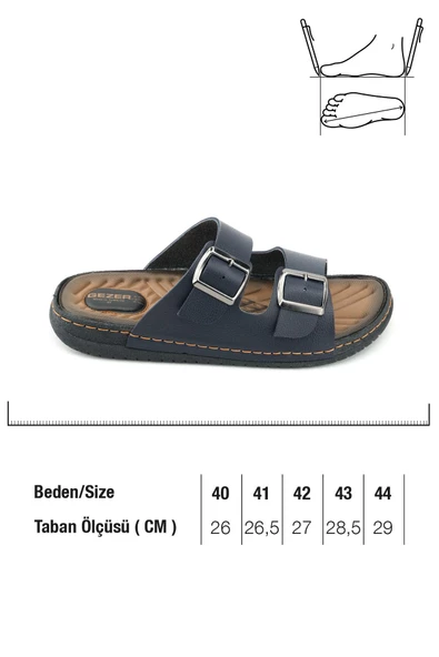 Gezer 11652 Ortopedik Rahat Taban Ayarlanabilir Erkek Terliği - 4