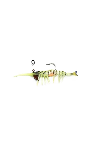 Captain 3049 Magic Shrimp 3D Silikon Karides 76mm 5.5gr Suni Yem - 9