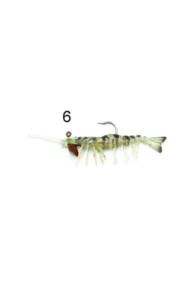 Captain 3049 Magic Shrimp 3D Silikon Karides 76mm 5.5gr Suni Yem - 6