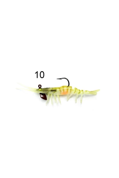 Captain 3049 Magic Shrimp 3D Silikon Karides 76mm 5.5gr Suni Yem - 10