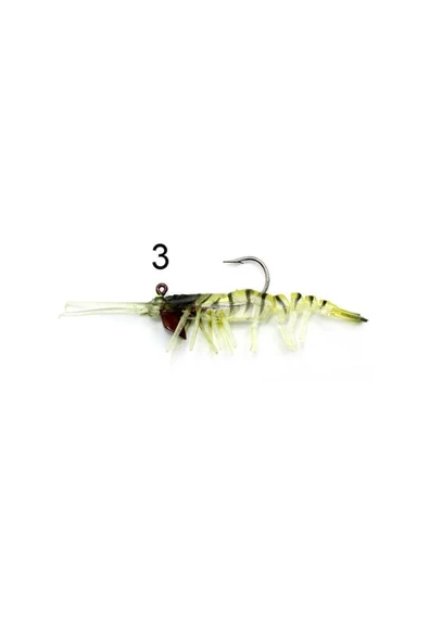 Captain 3049 Magic Shrimp 3D Silikon Karides 76mm 5.5gr Suni Yem - 3