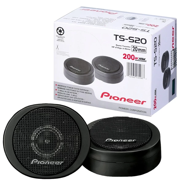 PIONEER TS-S20 3/4 20MM 200 WATT HARD DOME SUPER TWEETER TİZ HOPARLÖR (2Lİ TAKIM) - 2