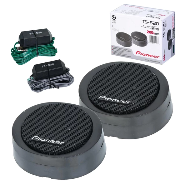 PIONEER TS-S20 3/4 20MM 200 WATT HARD DOME SUPER TWEETER TİZ HOPARLÖR (2Lİ TAKIM) - 3