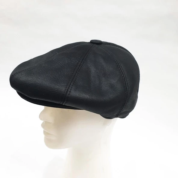 Deri Kasket Komple Kürk  Kulaklıklı - 9