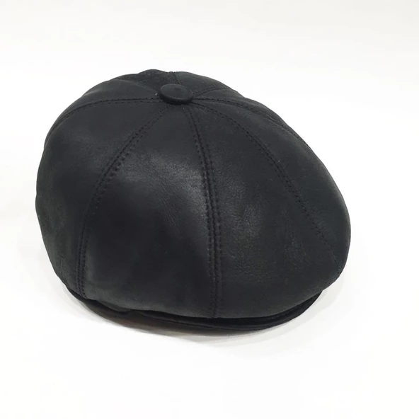 Deri Kasket Komple Kürk  Kulaklıklı - 12