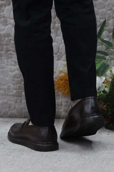 Pierre Cardin 14207 Kahve Orijinal Ürün Hafif Taban Hakiki Deri Erkek Ayakkabı - Resim 4