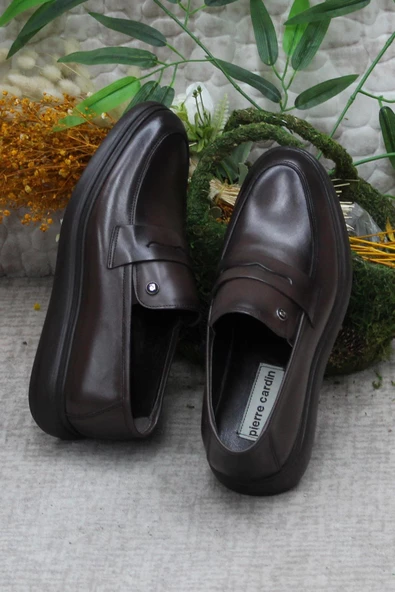 Pierre Cardin 14207 Kahve Orijinal Ürün Hafif Taban Hakiki Deri Erkek Ayakkabı - Resim 6