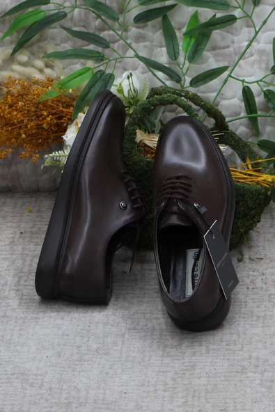 Pierre Cardin 14206 Kahve Orijinal Ürün Hafif Taban Hakiki Deri Erkek Ayakkabı - Resim 6