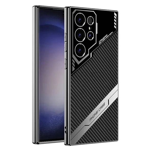 Vendas Samsung Galaxy S23 Ultra Kılıf Kamera Korumalı Karbon Tasarım Zore Yeni Seri Procase Kapak - 2