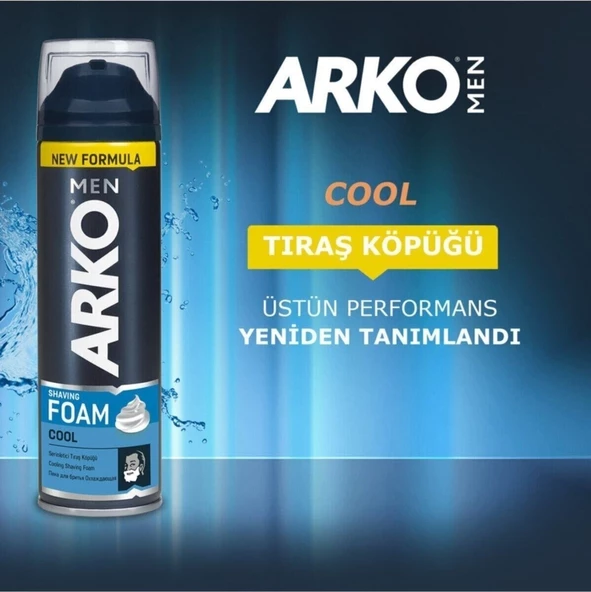 Arko Men Men Tıraş Köpüğü Cool 4x200ml - 4