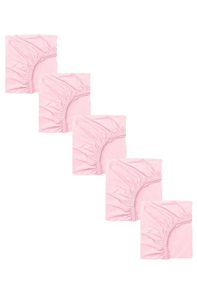5 Adet 50 x 90 + 10 cm Anne Yanı Lastikli Penye Kumaş Bebek Çarşafı - 7