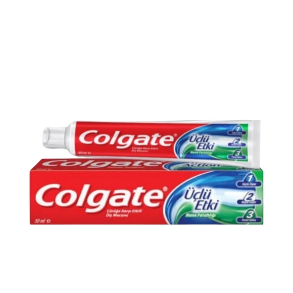 Colgate Üçlü Etki Diş Macunu 50 ml x 12 Adet