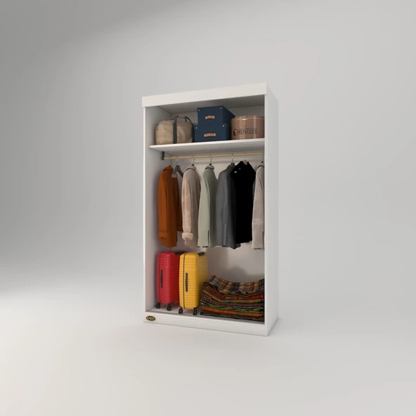 Kenzlife gardırop sürgülü kapaklı kapılı karanfil100 byz gardolap dolap - 3