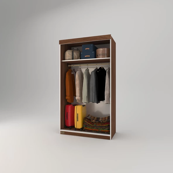 Kenzlife gardırop sürgülü kapaklı kapılı karanfil100 cvz gardolap dolap - Resim 3