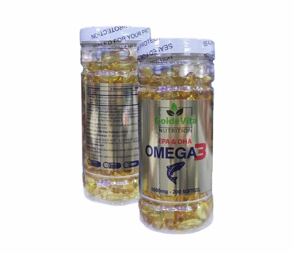 GoldeVita Omega 3 Balık Yağı 200 Yumuşak Softgel - 3