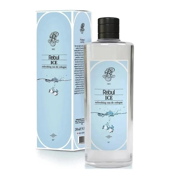 Rebul Ice 250 ml Kolonya Cam Şişe