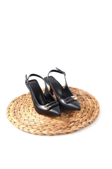 Papuçcity La Pia 02846 6 Cm Topuklu Arkası Arkası Açık Kadın Stiletto Ayakkabı - 9