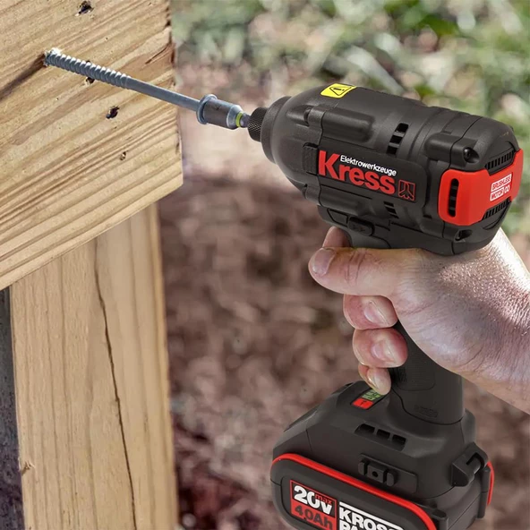 Kress Kub60.2 20Volt 4.0Ah Li-İon Çift Akülü 230Nm Kömürsüz Profesyonel Şarjlı Darbeli Tornavida - 9