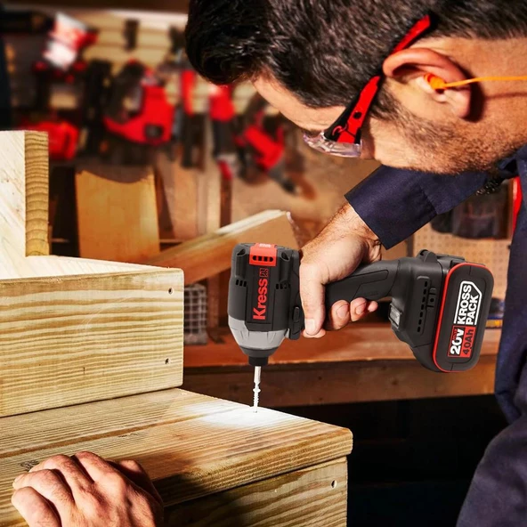 Kress KUB61.91 20Volt 230Nm Kömürsüz Profesyonel Şarjlı Otomatik Darbe Ayarlı Tornavida (Akü Dahil Değildir) - 6