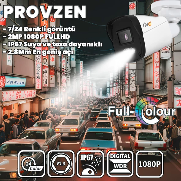 Provzen Rıvo 2 Kameralı Colorvu Ve Ses Kayıtlı Güvenlik Kamerası - 2