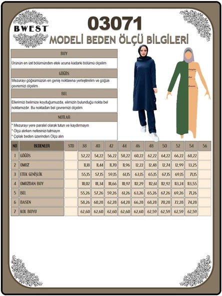 Kapşonlu Yandat Çıtçıtlı Sade Basic Uzun Tunik ve Pantolon İkili Spor Takım - 03071.021 - Nefti - 11