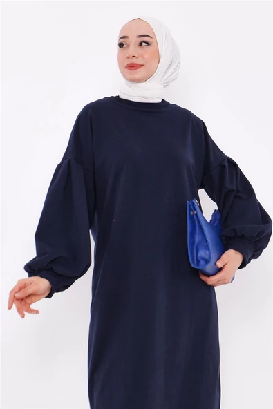 Hira Balon Kol Midi Boy Sade Basic Sweatshirt - 03031.015 - Lacivert - 8