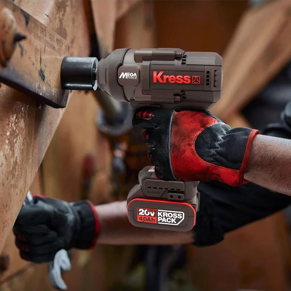 Kress Kub33.91 20Volt 1300Nm Kömürsüz Profesyonel Şarjlı Somun Sıkma (Akü Dahil Değildir) - 7