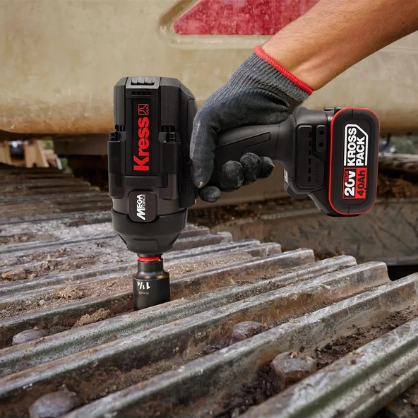 Kress Kub35.91 20Volt 1700Nm Kömürsüz Profesyonel Şarjlı Somun Sıkma (Akü Dahil Değildir) - 9
