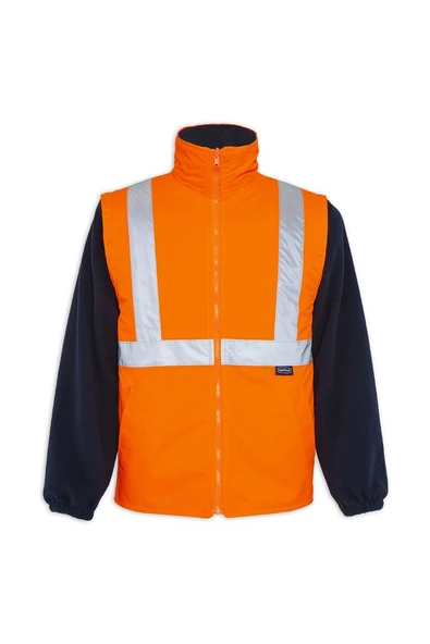 OLYMPUS MAX-BREATHANE HI-VIS TWO-TONE 5 IN 1 JACKET - Resim 8