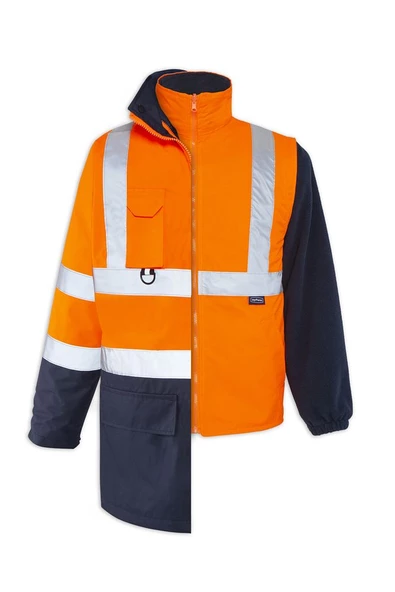 OLYMPUS MAX-BREATHANE HI-VIS TWO-TONE 5 IN 1 JACKET - Resim 6